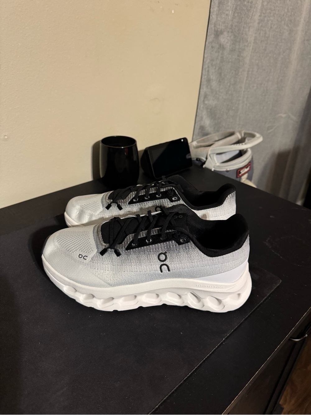 On Running CloudTilt White and Black Men’s Athletic Sneakers